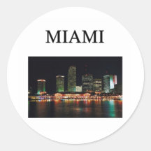 Miami ! adhésif rond