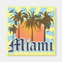 Miami Beach la Floride FLA Aimant Pour Réfrigérateur