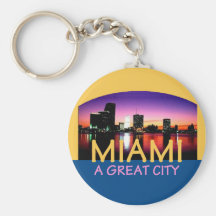 Miami la Floride une grande ville Keychain Porte-clé