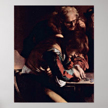 Michaël Angelo Caravaggio - appeler de StMatthew Affiche