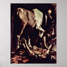 Michaël Angelo DA Caravaggio - conversion Sauli Affiche