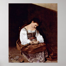 Michaël Angelo DA Caravaggio - Maria Magdalena Affiche