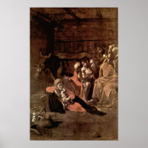 Michaël Angelo Merisi DA Caravaggio - adoration Affiches
