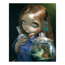 Microcosm:  Sea Monsters ART PRINT pop surrealism posters