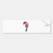 microphone de père Noël Autocollants Pour Voiture