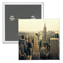 Midtown d'horizon de New York City Pin's Avec Agrafe