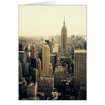 Midtown d'horizon de New York City Carte De Vœux