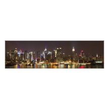 Midtown Manhattan vu du New Jersey de Weehawken Impression Photographique