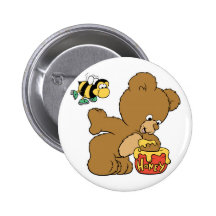 Miel de vol d'ours drôle badges