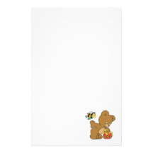 Miel de vol d'ours drôle papier à lettre