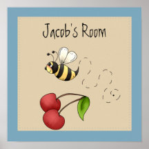 Mignon gaffez l'abeille personnalisée posters