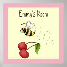 Mignon gaffez l'abeille personnalisée posters