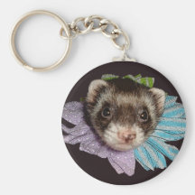 Mignon le porte - clé de fleur de furet porte-clefs