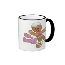 mignon oh, biscuit instantané de bonhomme en pain  mugs