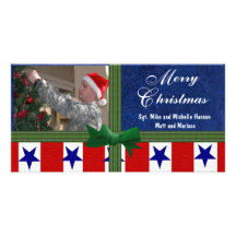 "Militaires de Noël " Photocarte Customisée