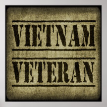 Militaires de vétéran du Vietnam Affiche