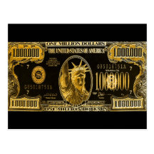 Million de souhaits pour vous carte postale