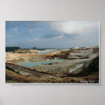 Mine de craie de kaolin affiches