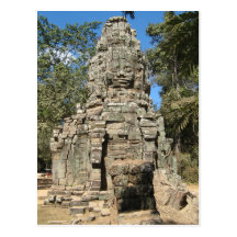 Mini Bayon… merci Prohm, Angkor Vat, Cambodge Carte Postale
