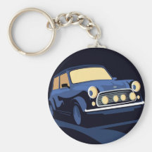 Mini bleu porte-clés