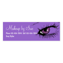 Mini cartes de visite de beauté cartes de visite professionnelles