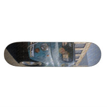 Mini Cutty_salmon cyan Skateboards Personnalisables