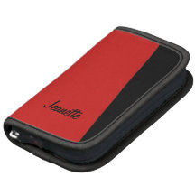 Mini folio, rayure de couleur, votre texte organiseur