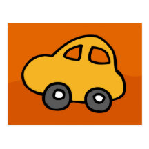 Mini mini voiture carte postale