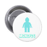 Minifig [bleu-clair] customisent par mon Minifig Pin's Avec Agrafe