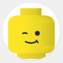 Minifig clignant de l'oeil la tête adhésif