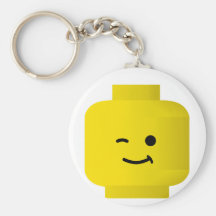 Minifig clignant de l'oeil la tête porte-clef