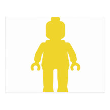 Minifig [grand jaune] customisent par mon Minifig Cartes Postales