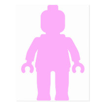 Minifig [grand rose-clair] par cartes postales
