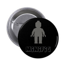 Minifig [gris-foncé] customisent par mon Minifig Badge
