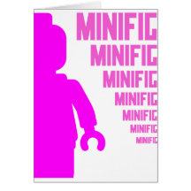 Minifig rose customisent par mon Minifig Carte De Vœux