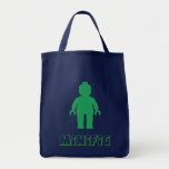 Minifig [vert] customisent par mon Minifig Sacs Fourre-tout