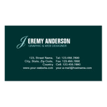 Minimaliste Cartes De Visite Personnelles