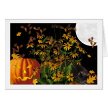 minou Halloween rêvant la carte de note