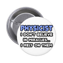 Miracles et physiciens badge avec épingle