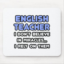 Miracles et professeurs d'Anglais Tapis De Souris