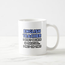 Miracles et professeurs d'Anglais Tasses À Café