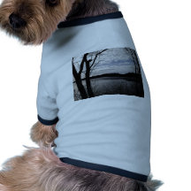 miroiter le lac t-shirt pour chien