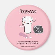 Mises à jour de statut de SSPG90-Facebook douces e Aimants Pour Réfrigérateur