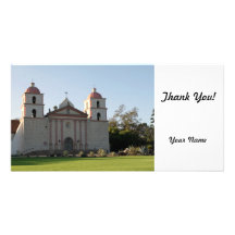Mission de Santa Barbara Carte Avec Photo