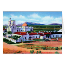 Mission de Tucson Arizona San Xavier Carte De Vœux