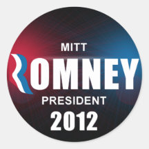 Mitt Romney - anti Barack Obama Autocollants