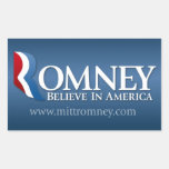 Mitt Romney pour le président 2012 Autocollant Rectangulaire
