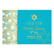 Mitzvah grunge/bleu/or de barre de rsvp de PixDezi Invitation Personnalisable