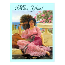 Mlle de Godward Flabellifera vous carte postale