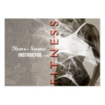 Mlle Fitness - affaires, carte de programme Carte De Visite